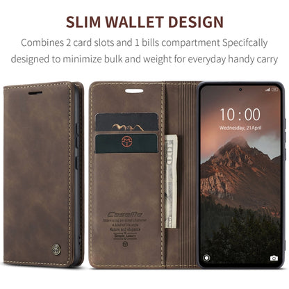 For Xiaomi Redmi Note 13 4G CaseMe 013 Multifunctional Horizontal Flip Leather Phone Case(Coffee) - Xiaomi Cases by CaseMe | Online Shopping South Africa | PMC Jewellery | Buy Now Pay Later Mobicred