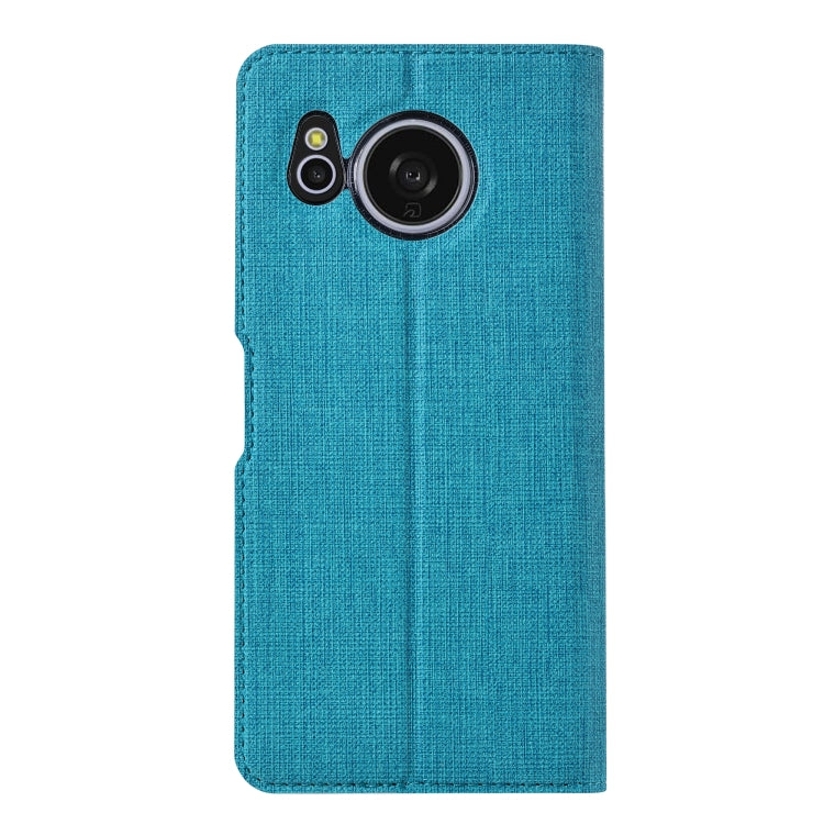 For Sharp Aquos Sense8 ViLi DMX Series Shockproof TPU + PU Leather Magnetic Attraction Horizontal Flip Case(Blue) - More Brand by ViLi | Online Shopping South Africa | PMC Jewellery | Buy Now Pay Later Mobicred