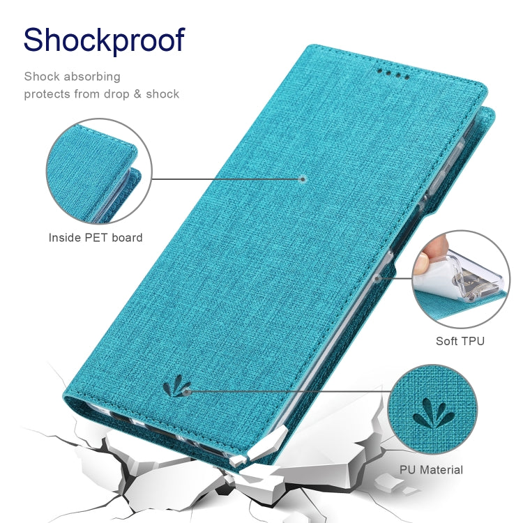 For Sharp Aquos Sense8 ViLi DMX Series Shockproof TPU + PU Leather Magnetic Attraction Horizontal Flip Case(Blue) - More Brand by ViLi | Online Shopping South Africa | PMC Jewellery | Buy Now Pay Later Mobicred