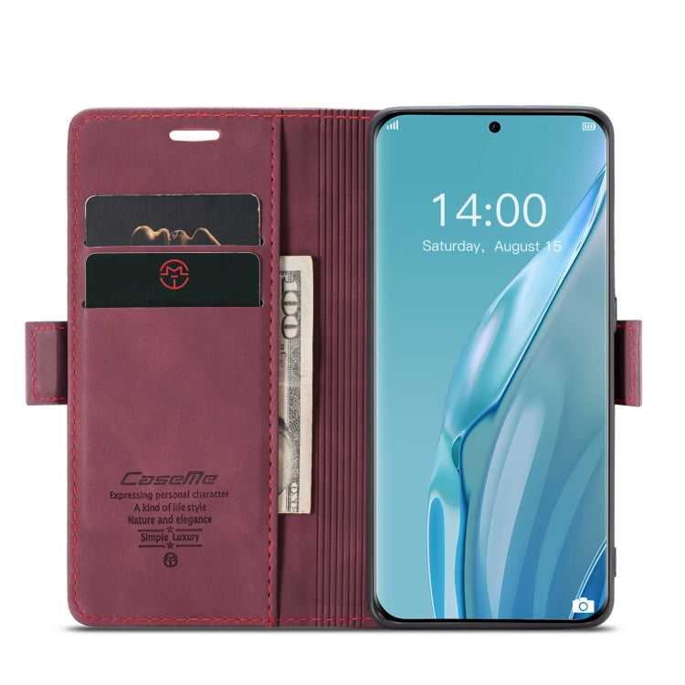 For Huawei P60 Art CaseMe 013 Multifunctional Horizontal Flip Leather Phone Case(Wine Red) - Huawei Cases by CaseMe | Online Shopping South Africa | PMC Jewellery | Buy Now Pay Later Mobicred