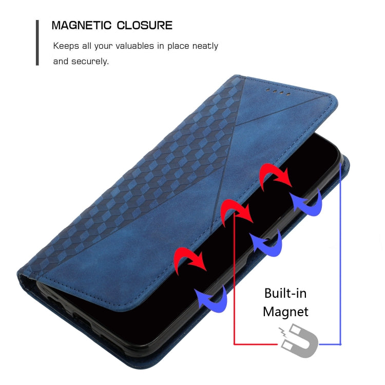 For Xiaomi Redmi K70 / K70 Pro Diamond Splicing Skin Feel Magnetic Leather Phone Case(Blue) - K70 Pro Cases by PMC Jewellery | Online Shopping South Africa | PMC Jewellery | Buy Now Pay Later Mobicred