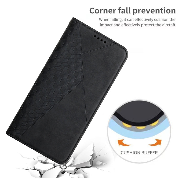 For Xiaomi Redmi K70 / K70 Pro Diamond Splicing Skin Feel Magnetic Leather Phone Case(Black) - K70 Pro Cases by PMC Jewellery | Online Shopping South Africa | PMC Jewellery | Buy Now Pay Later Mobicred