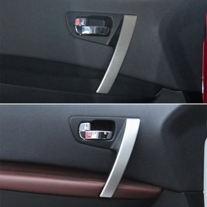 For Nissan Qashqai Left-Drive Car Door Inside Handle Cover, Type:Cover Left(Silver) - Door Handles by PMC Jewellery | Online Shopping South Africa | PMC Jewellery | Buy Now Pay Later Mobicred