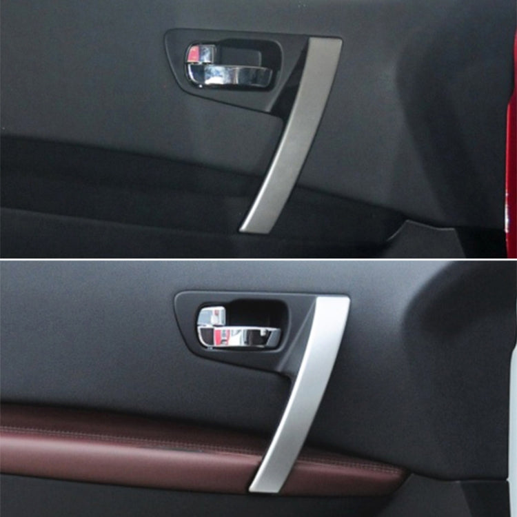 For Nissan Qashqai Left-Drive Car Door Inside Handle Base Bracket, Type:Base Left(Carbon Fiber) - Door Handles by PMC Jewellery | Online Shopping South Africa | PMC Jewellery | Buy Now Pay Later Mobicred