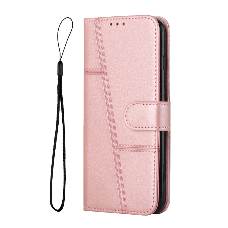 For Xiaomi Redmi K70 / K70 Pro Stitching Calf Texture Buckle Leather Phone Case(Rose Gold) - K70 Pro Cases by PMC Jewellery | Online Shopping South Africa | PMC Jewellery | Buy Now Pay Later Mobicred