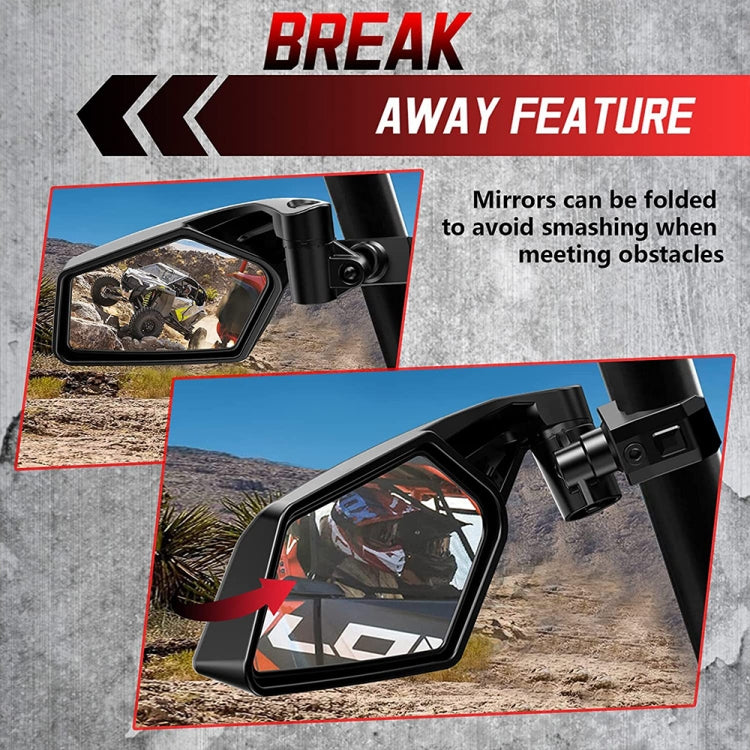 For Can-Am BRP UTV Maverick X3 Off-Road Vehicle Rearview Mirror, Model:UTV-17D - Convex Mirror & Accessories by PMC Jewellery | Online Shopping South Africa | PMC Jewellery | Buy Now Pay Later Mobicred