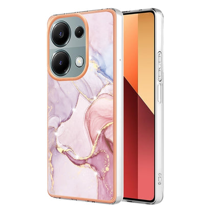 For Xiaomi Redmi Note 13 Pro 4G Global Electroplating Marble Dual-side IMD Phone Case(Rose Gold 005) - Note 13 Pro Cases by PMC Jewellery | Online Shopping South Africa | PMC Jewellery | Buy Now Pay Later Mobicred