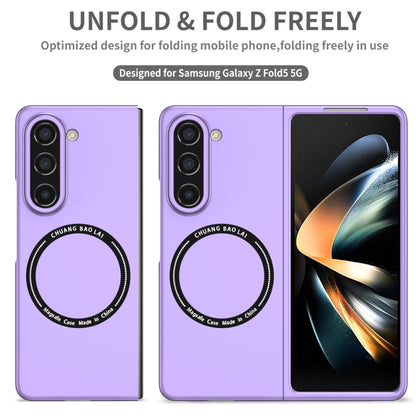 For Samsung Galaxy Z Fold5 Magsafe Magnetic Folding PC Phone Case(Purple) - Galaxy Z Fold5 Cases by PMC Jewellery | Online Shopping South Africa | PMC Jewellery