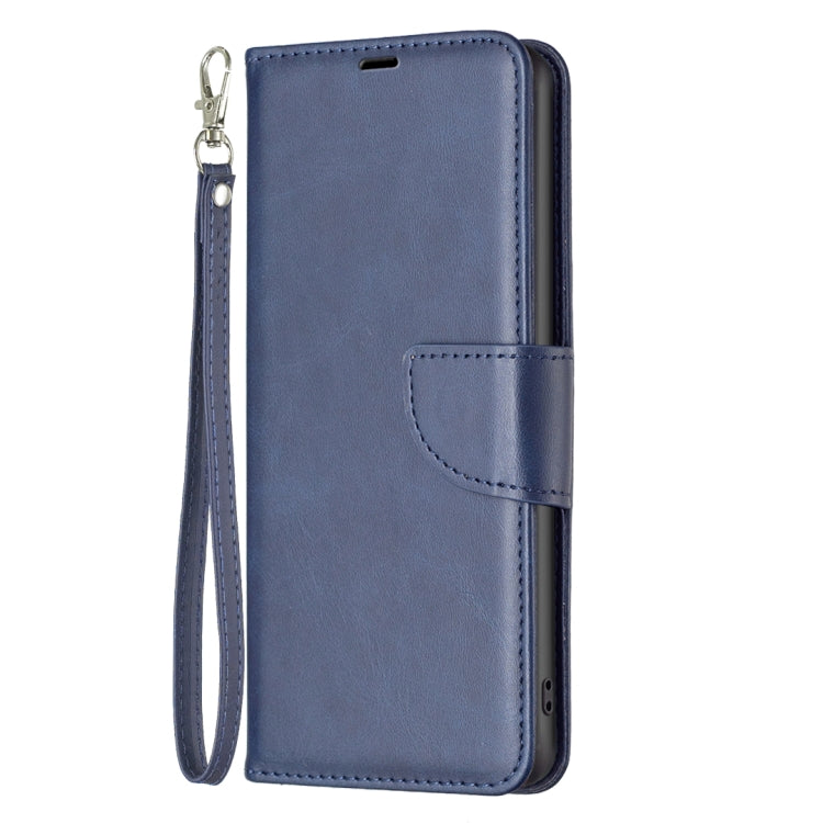 For iPhone 16 Lambskin Texture Pure Color Flip Leather Phone Case(Blue) - iPhone 16 Cases by PMC Jewellery | Online Shopping South Africa | PMC Jewellery | Buy Now Pay Later Mobicred