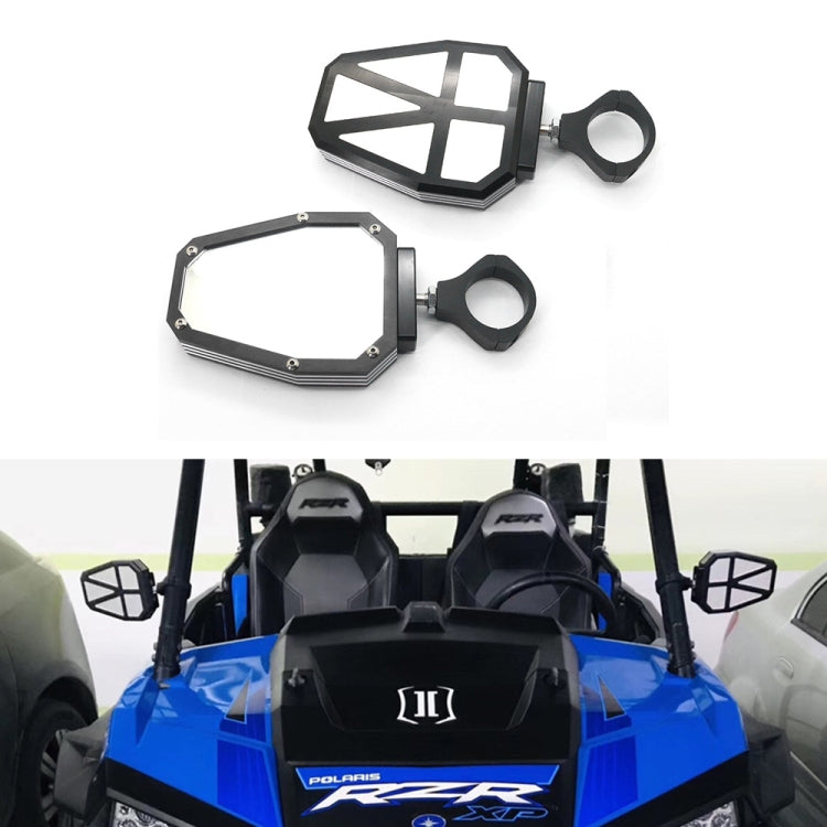 UTV-11 ATV / UTV Offroad Vehicle Rearview Mirror Side Mirror, Tube Diameter:2 inch(Black) - Side Mirrors by PMC Jewellery | Online Shopping South Africa | PMC Jewellery | Buy Now Pay Later Mobicred