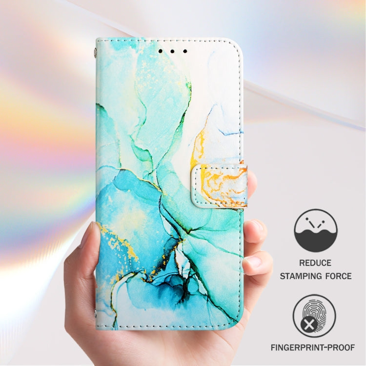 For iPhone SE 2024 PT003 Marble Pattern Flip Leather Phone Case(Green LS003) - More iPhone Cases by PMC Jewellery | Online Shopping South Africa | PMC Jewellery | Buy Now Pay Later Mobicred
