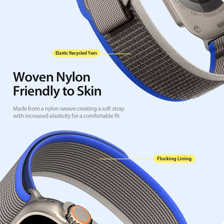 For Apple Watch 38mm DUX DUCIS YJ Series Nylon Watch Band(Blue) - Watch Bands by DUX DUCIS | Online Shopping South Africa | PMC Jewellery | Buy Now Pay Later Mobicred