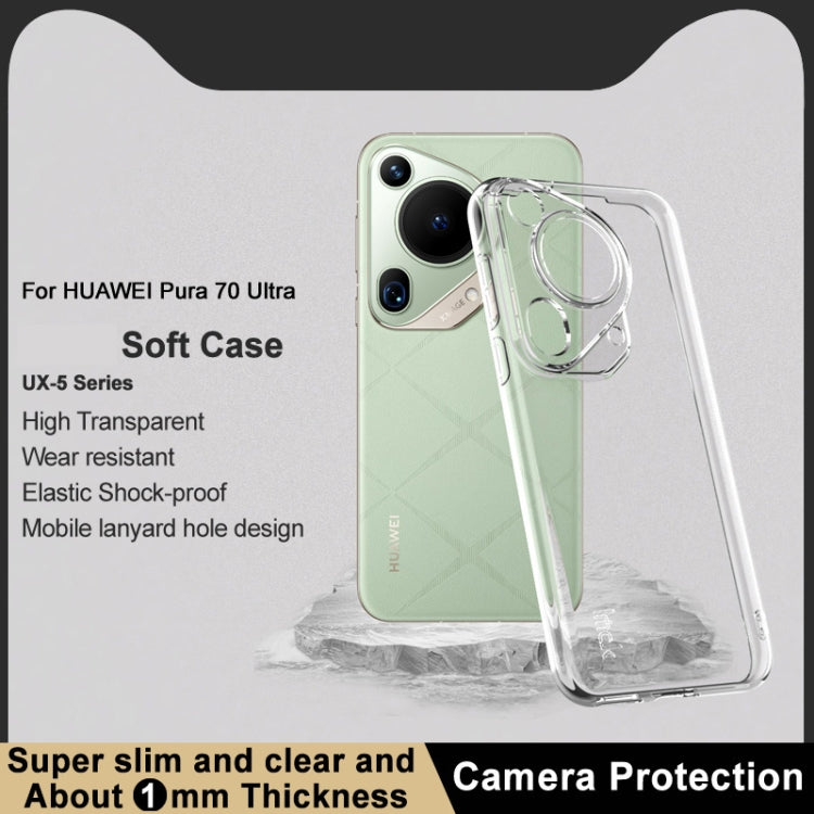 For Huawei Pura 70 Ultra imak UX-5 Series Transparent Shockproof TPU Protective Case - Huawei Cases by imak | Online Shopping South Africa | PMC Jewellery