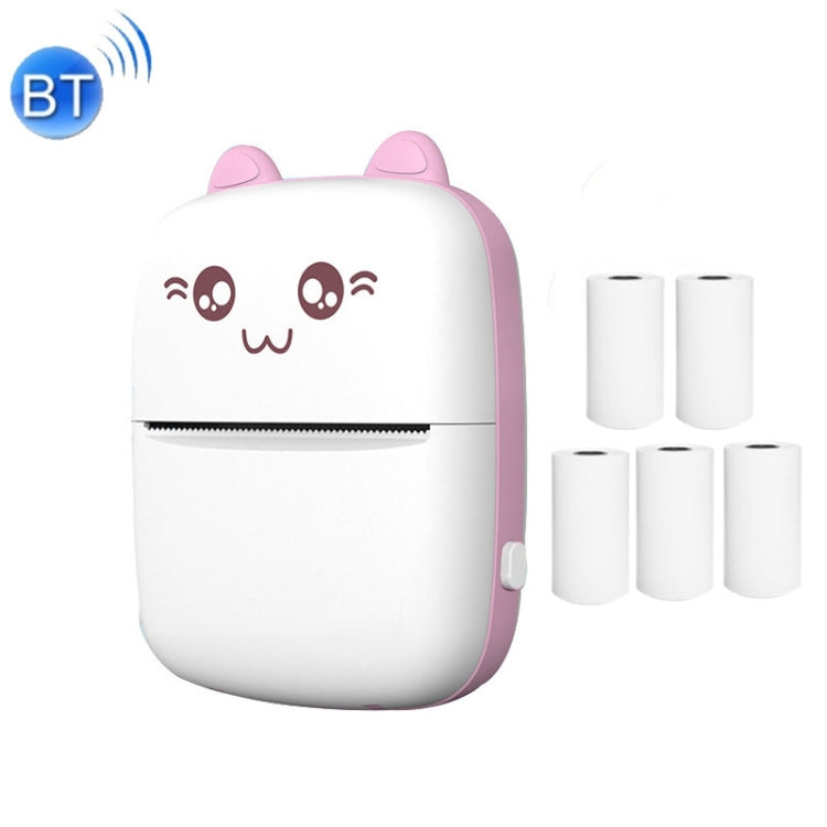 C9 Mini Bluetooth Wireless Thermal Printer With 5 Papers(Pink) - Printer by PMC Jewellery | Online Shopping South Africa | PMC Jewellery | Buy Now Pay Later Mobicred