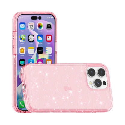 For iPhone 16 Pro Max Shockproof Terminator Glitter Powder Phone Case(Pink) - iPhone 16 Pro Max Cases by PMC Jewellery | Online Shopping South Africa | PMC Jewellery | Buy Now Pay Later Mobicred