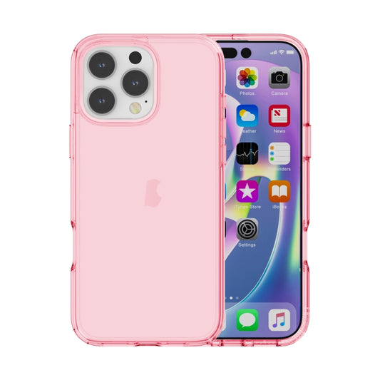 For iPhone 16 Pro Max Shockproof Terminator Transparent Phone Case(Pink) - iPhone 16 Pro Max Cases by PMC Jewellery | Online Shopping South Africa | PMC Jewellery | Buy Now Pay Later Mobicred