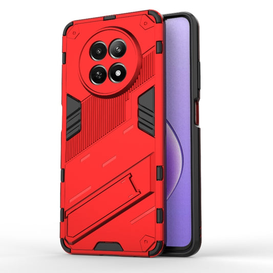 For Realme 12 5G Global Punk Armor 2 in 1 PC + TPU Phone Case with Holder(Red) - Realme Cases by PMC Jewellery | Online Shopping South Africa | PMC Jewellery