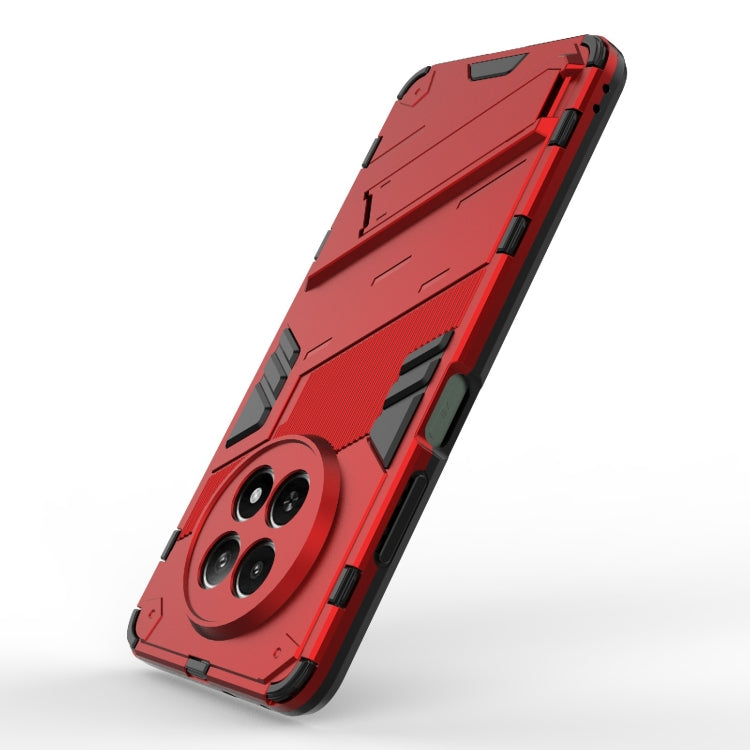 For Realme 12 5G Global Punk Armor 2 in 1 PC + TPU Phone Case with Holder(Red) - Realme Cases by PMC Jewellery | Online Shopping South Africa | PMC Jewellery