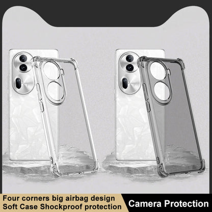 For OPPO Reno11 Pro 5G Global imak Shockproof Airbag TPU Phone Case(Transparent) - Reno11 Pro Cases by imak | Online Shopping South Africa | PMC Jewellery | Buy Now Pay Later Mobicred