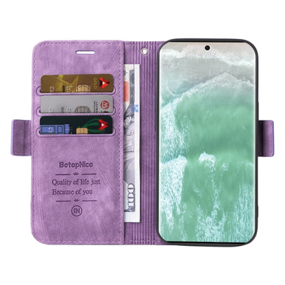 For OPPO Reno11 5G Global BETOPNICE Dual-side Buckle Leather Phone Case(Purple) - Reno11 Cases by BETOPNICE | Online Shopping South Africa | PMC Jewellery | Buy Now Pay Later Mobicred