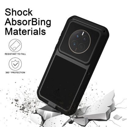 For Huawei Mate 50 LOVE MEI POWERFUL Metal Shockproof Life Waterproof Dustproof Phone Case(Red) - Huawei Cases by LOVE MEI | Online Shopping South Africa | PMC Jewellery