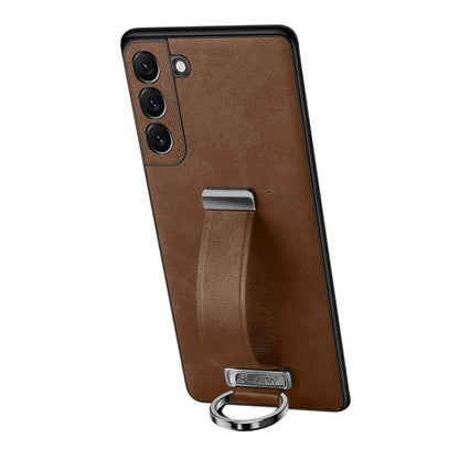 For Samsung Galaxy S24+ 5G SULADA PC + Leather Texture Skin Feel Shockproof Phone Case(Brown) - Galaxy S24+ 5G Cases by SULADA | Online Shopping South Africa | PMC Jewellery | Buy Now Pay Later Mobicred