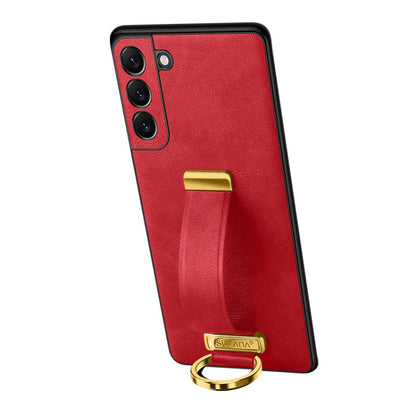 For Samsung Galaxy S24 5G SULADA PC + Leather Texture Skin Feel Shockproof Phone Case(Red) - Galaxy S24 5G Cases by SULADA | Online Shopping South Africa | PMC Jewellery | Buy Now Pay Later Mobicred