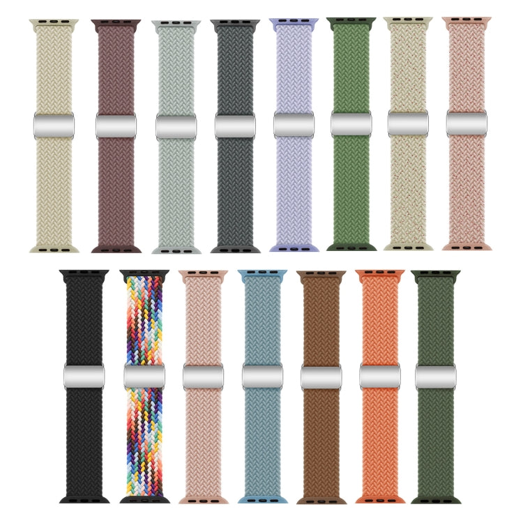 For Apple Watch Ultra 49mm Nylon Loop Magnetic Buckle Watch Band(Official Rainbow) - Watch Bands by PMC Jewellery | Online Shopping South Africa | PMC Jewellery | Buy Now Pay Later Mobicred