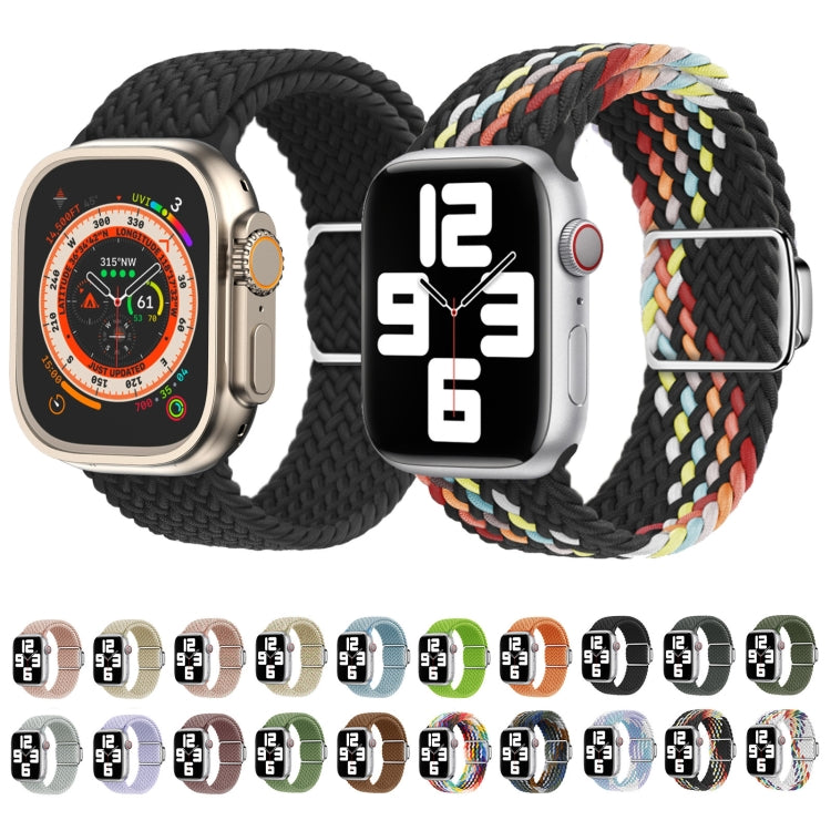 For Apple Watch Ultra 49mm Nylon Loop Magnetic Buckle Watch Band(Smoke Purple) - Watch Bands by PMC Jewellery | Online Shopping South Africa | PMC Jewellery | Buy Now Pay Later Mobicred