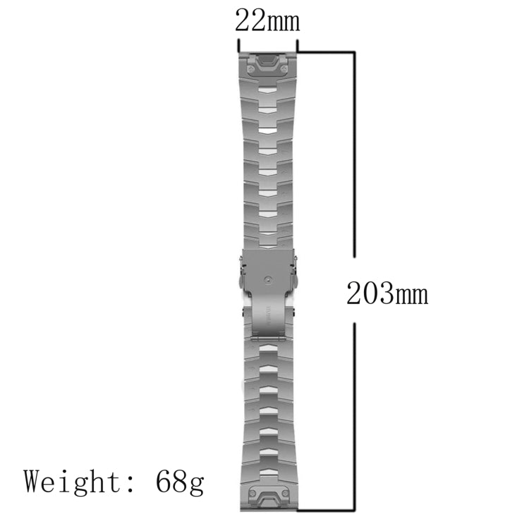 For Garmin Epix Pro 47mm Titanium Alloy Quick Release Watch Band(Titanium Gray) - Watch Bands by PMC Jewellery | Online Shopping South Africa | PMC Jewellery