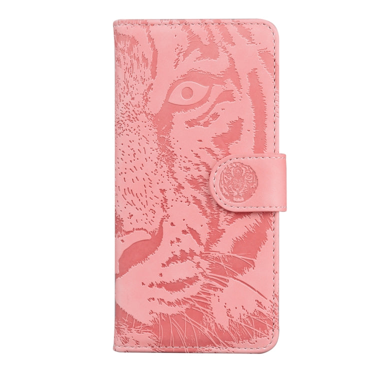 For iPhone SE 2024 Tiger Embossing Pattern Leather Phone Case(Pink) - More iPhone Cases by PMC Jewellery | Online Shopping South Africa | PMC Jewellery | Buy Now Pay Later Mobicred