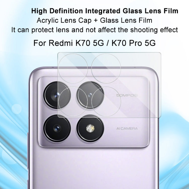 For Xiaomi Redmi K70 5G/K70 Pro 5G/K70E 5G imak High Definition Integrated Glass Lens Film - For Xiaomi by imak | Online Shopping South Africa | PMC Jewellery | Buy Now Pay Later Mobicred