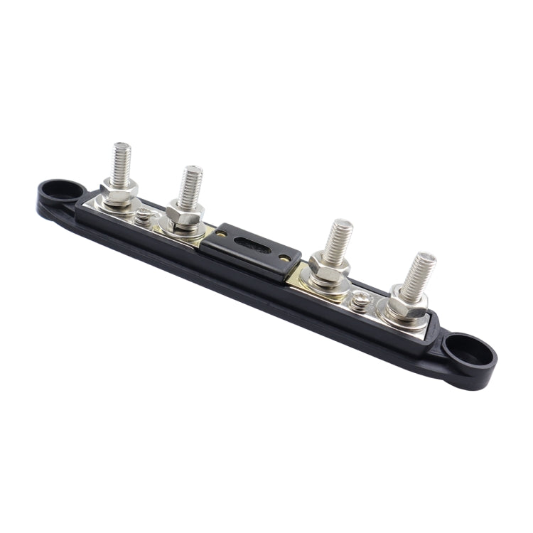 CP-4124-01 RV Yacht M8 Single Row 4-way Power Distribution Block Busbar with Cover with 300A Fuse - Booster Cable & Clip by PMC Jewellery | Online Shopping South Africa | PMC Jewellery | Buy Now Pay Later Mobicred