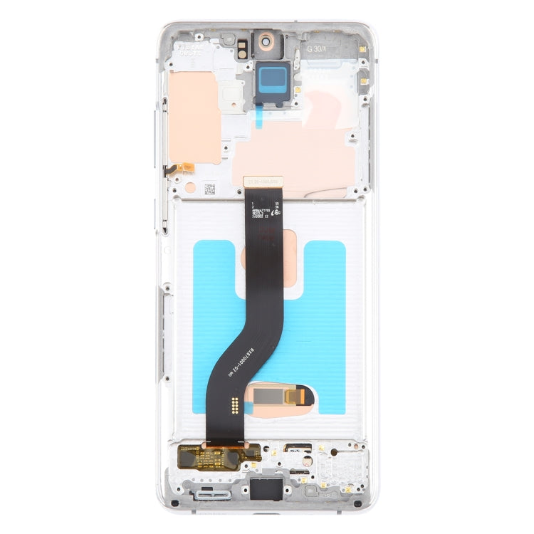 For Samsung Galaxy S20+ 4G/5G SM-G985/986 6.67 inch OLED LCD Screen Digitizer Full Assembly with Frame (Silver) - Galaxy S Series Parts by PMC Jewellery | Online Shopping South Africa | PMC Jewellery | Buy Now Pay Later Mobicred