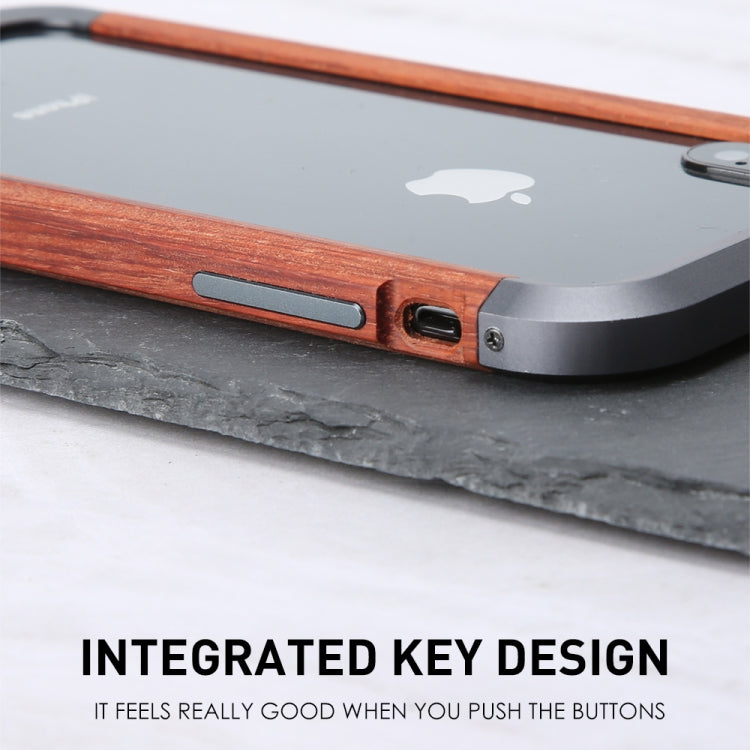 For iPhone XS Max R-JUST Metal + Wood Frame Protective Case - More iPhone Cases by R-JUST | Online Shopping South Africa | PMC Jewellery