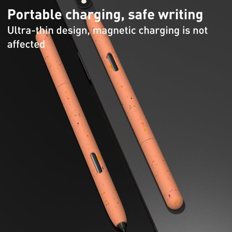 For Samsung Galaxy Tab S6 Lite LOVE MEI Luminous Silicone Protective Pen Case(Orange) - Pencil Accessories by LOVE MEI | Online Shopping South Africa | PMC Jewellery