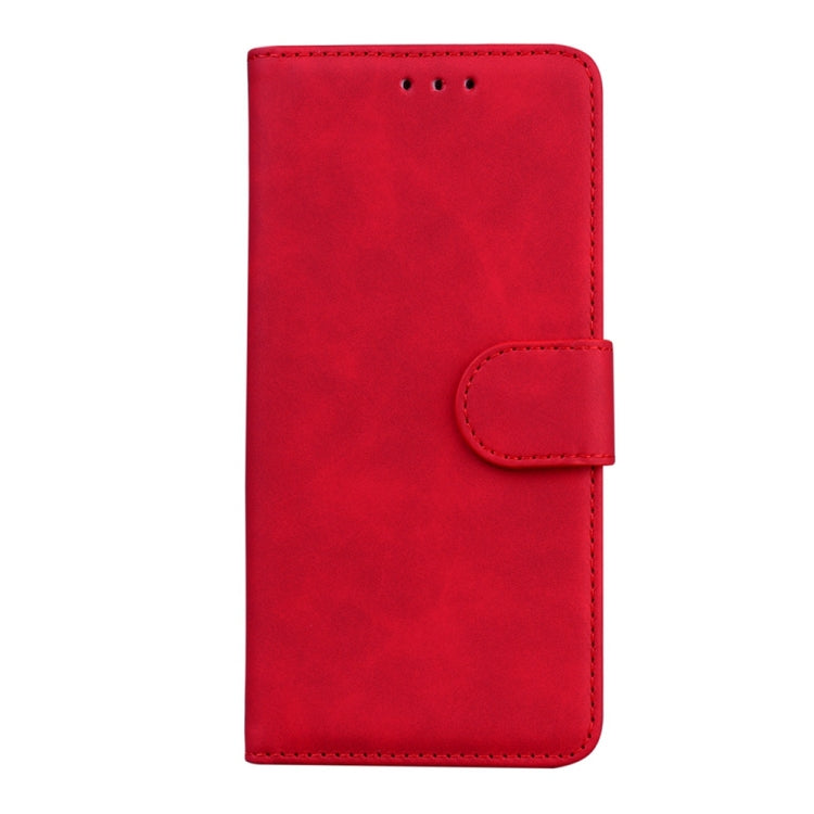 For Motorola Edge 2024 Skin Feel Pure Color Flip Leather Phone Case(Red) - Motorola Cases by PMC Jewellery | Online Shopping South Africa | PMC Jewellery | Buy Now Pay Later Mobicred