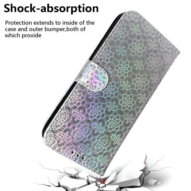 For iPhone SE 2024 Colorful Magnetic Buckle Leather Phone Case(Silver) - More iPhone Cases by PMC Jewellery | Online Shopping South Africa | PMC Jewellery | Buy Now Pay Later Mobicred