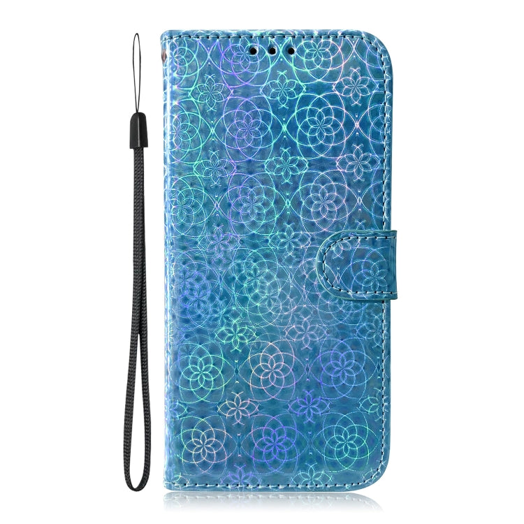 For Motorola Moto G Play 4G 2024 Colorful Magnetic Buckle Leather Phone Case(Blue) - Motorola Cases by PMC Jewellery | Online Shopping South Africa | PMC Jewellery | Buy Now Pay Later Mobicred