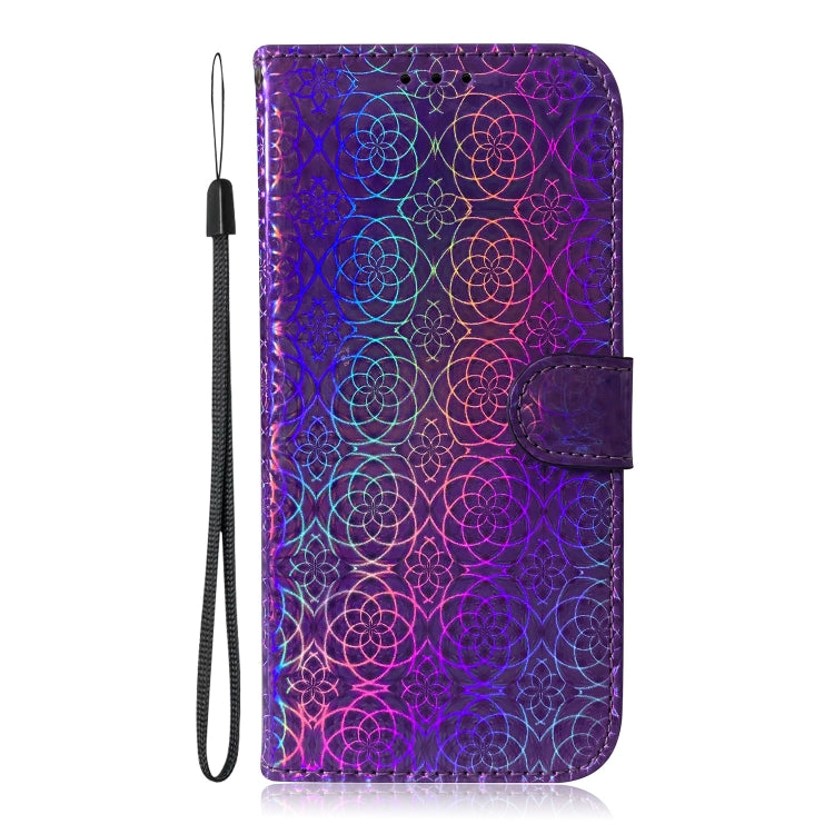 For Motorola Moto G Power 5G 2024 Colorful Magnetic Buckle Leather Phone Case(Purple) - Motorola Cases by PMC Jewellery | Online Shopping South Africa | PMC Jewellery | Buy Now Pay Later Mobicred