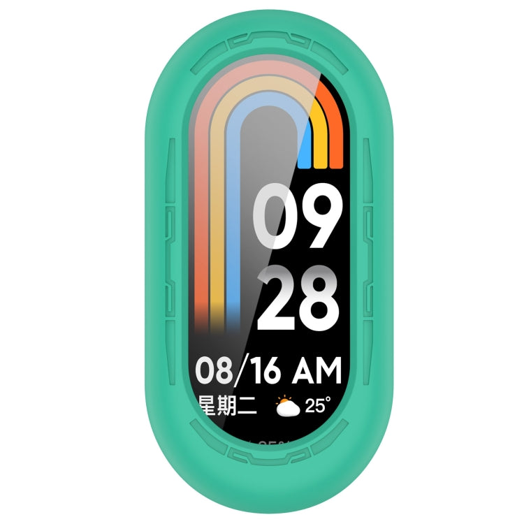 For Xiaomi Mi Band 8 Pure Color Silicone Watch Protective Case(Teal) - Watch Cases by PMC Jewellery | Online Shopping South Africa | PMC Jewellery