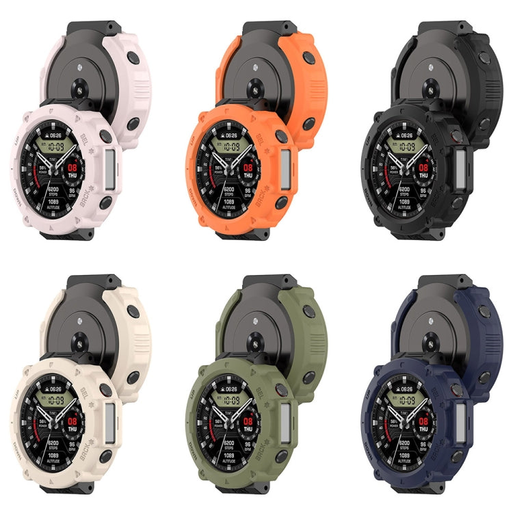 For Amazfit T-Rex Ultra Armor Hollow Watch Protective Case(Orange) - Watch Cases by PMC Jewellery | Online Shopping South Africa | PMC Jewellery