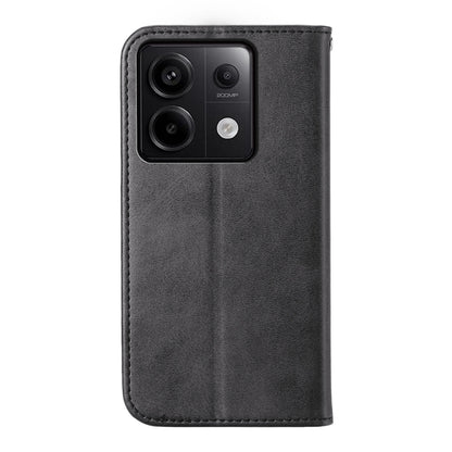 For Xiaomi Redmi Note 13 Pro 5G Cubic Grid Calf Texture Magnetic Leather Phone Case(Black) - Note 13 Pro Cases by PMC Jewellery | Online Shopping South Africa | PMC Jewellery | Buy Now Pay Later Mobicred