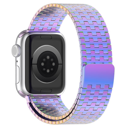 For Apple Watch Ultra 49mm Magnetic Buckle Stainless Steel Metal Watch Band(Colorful) - Watch Bands by PMC Jewellery | Online Shopping South Africa | PMC Jewellery | Buy Now Pay Later Mobicred