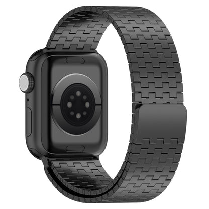 For Apple Watch Ultra 2 49mm Magnetic Buckle Stainless Steel Metal Watch Band(Black) - Watch Bands by PMC Jewellery | Online Shopping South Africa | PMC Jewellery | Buy Now Pay Later Mobicred