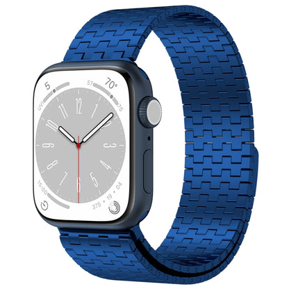 For Apple Watch Ultra 2 49mm Magnetic Buckle Stainless Steel Metal Watch Band(Blue) - Watch Bands by PMC Jewellery | Online Shopping South Africa | PMC Jewellery | Buy Now Pay Later Mobicred