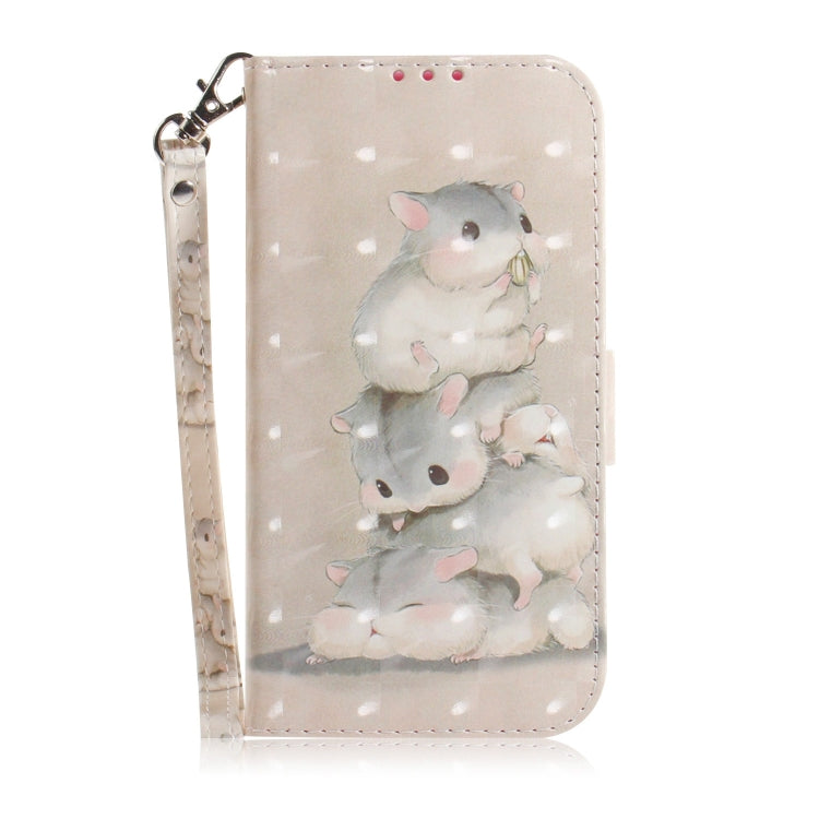 For iPhone 16 Plus 3D Colored Horizontal Flip Leather Phone Case(Squirrels) - iPhone 16 Plus Cases by PMC Jewellery | Online Shopping South Africa | PMC Jewellery | Buy Now Pay Later Mobicred