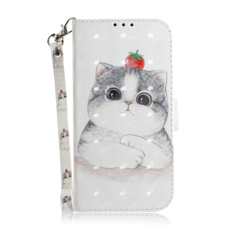 For iPhone 16 Pro Max 3D Colored Horizontal Flip Leather Phone Case(Cute Cat) - iPhone 16 Pro Max Cases by PMC Jewellery | Online Shopping South Africa | PMC Jewellery | Buy Now Pay Later Mobicred