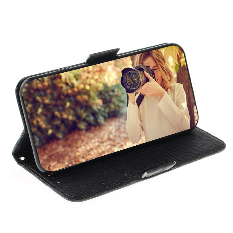 For iPhone 16 3D Colored Horizontal Flip Leather Phone Case(Hug Cat) - iPhone 16 Cases by PMC Jewellery | Online Shopping South Africa | PMC Jewellery | Buy Now Pay Later Mobicred