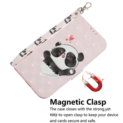 For Xiaomi Redmi Note 13 Pro 5G 3D Colored Horizontal Flip Leather Phone Case(Heart Panda) - Note 13 Pro Cases by PMC Jewellery | Online Shopping South Africa | PMC Jewellery | Buy Now Pay Later Mobicred